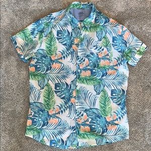 Izod Hawaiian Shirt Button Down